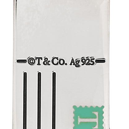 Tiffany Sterling Silver Enamel Las Vegas Postcard Charm Blue 4 of 5