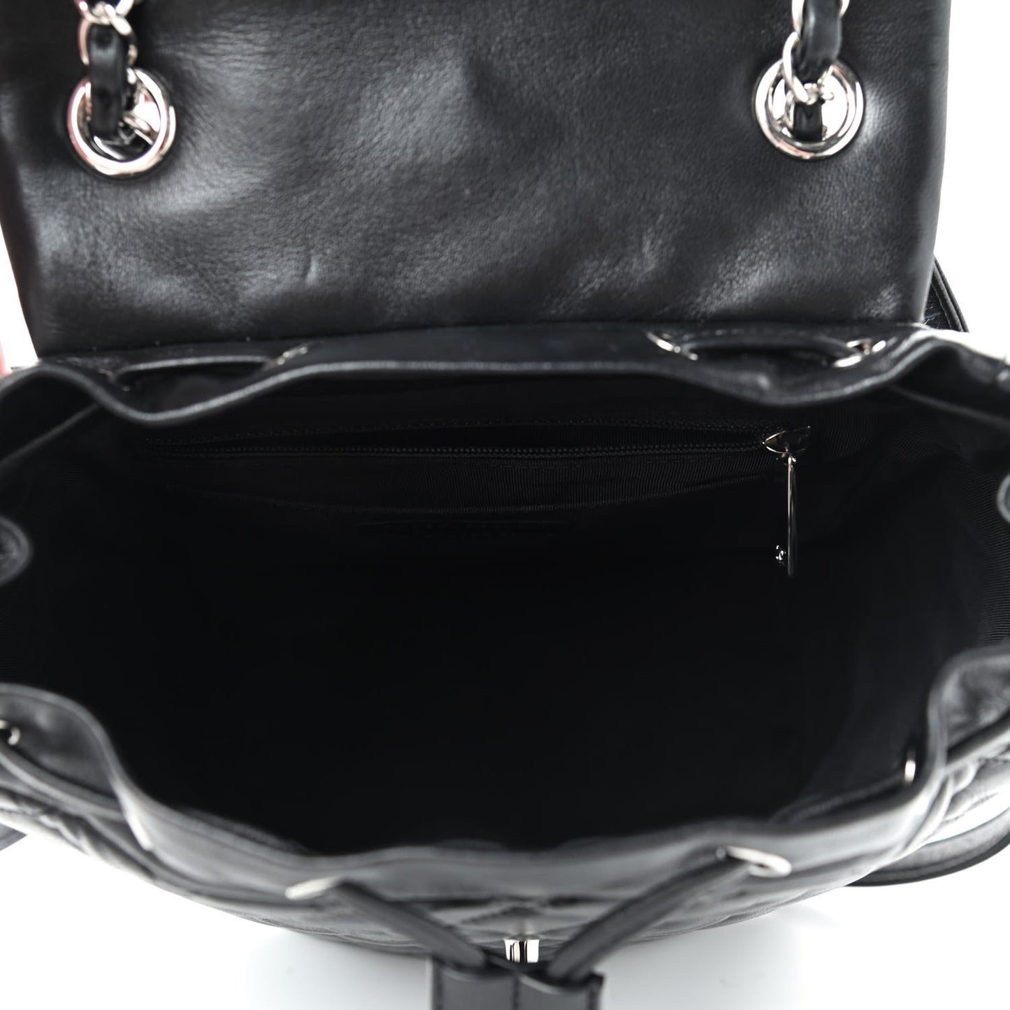 Lambskin Quilted Small Urban Spirit Backpack Black