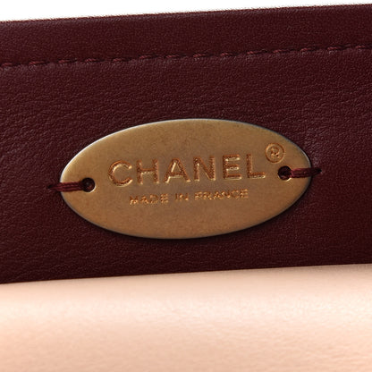 Chanel Bullskin Stitched Bi-Color Medium Shopping Tote Beige 6 of 9