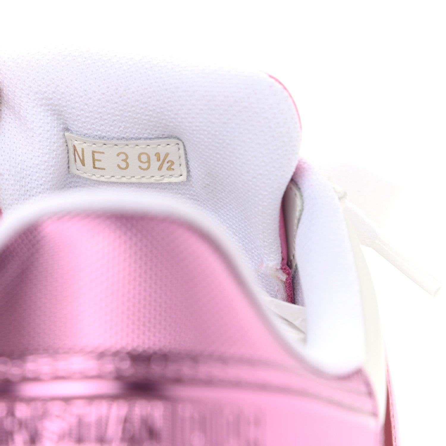 Christian Dior Laminated Calfskin Dior-ID Platform Sneakers 39.5 White Metallic Pink 8 of 8