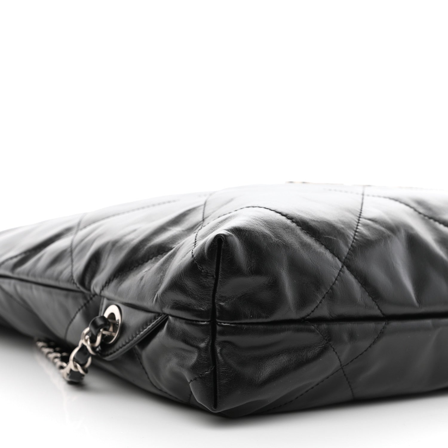 Chanel Shiny Calfskin Quilted Chanel 22 Backpack Black 9 of 10