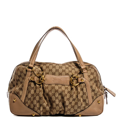 Gucci Monogram Jockey Boston Beige 1 of 7
