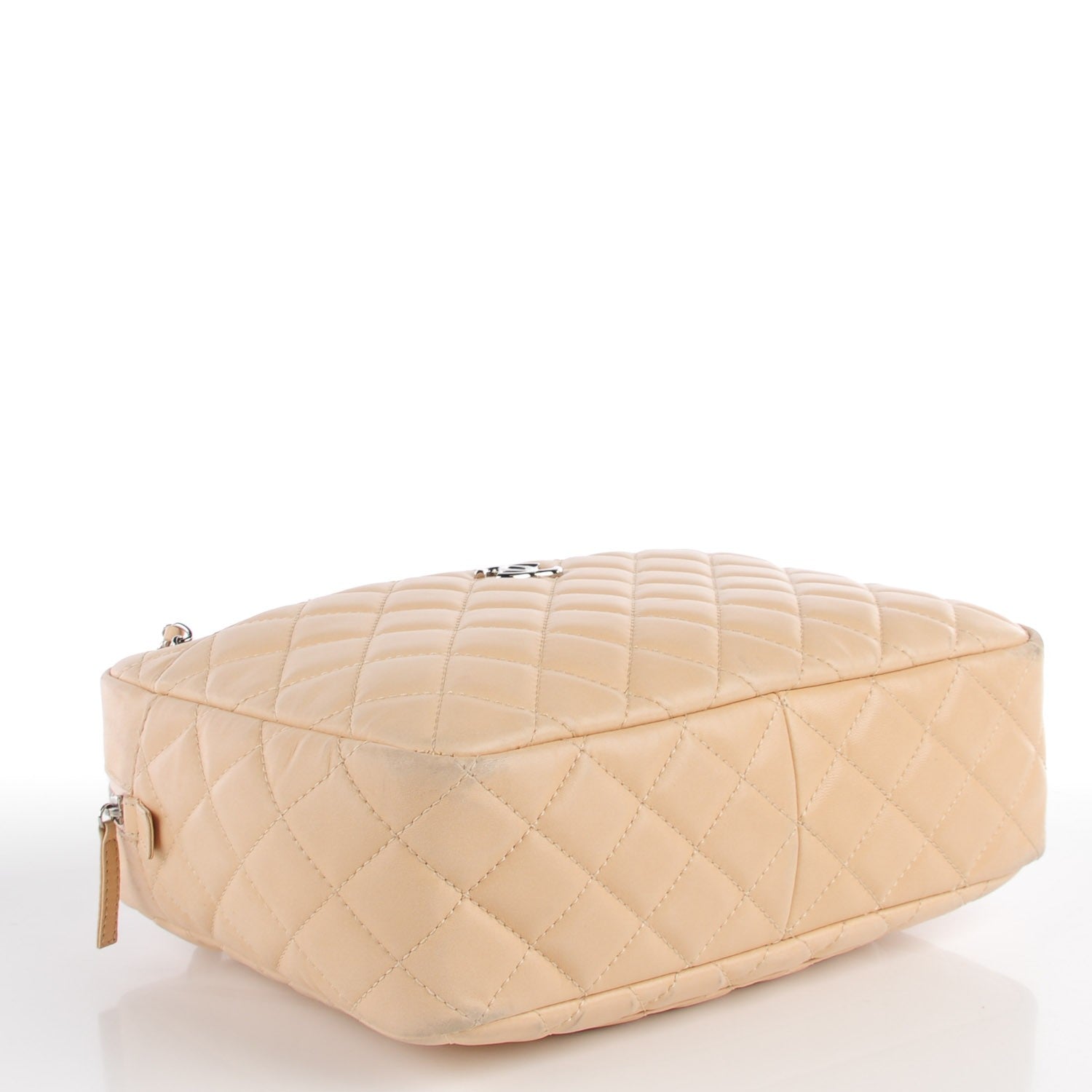 Chanel Lambskin Quilted Large Camera Case Beige 4 of 7