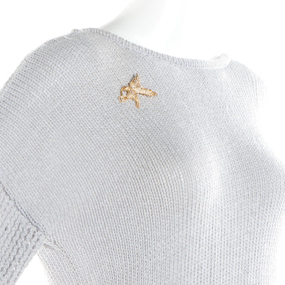 Chanel Crystal Falcon CC Brooch Gold 2 of 5