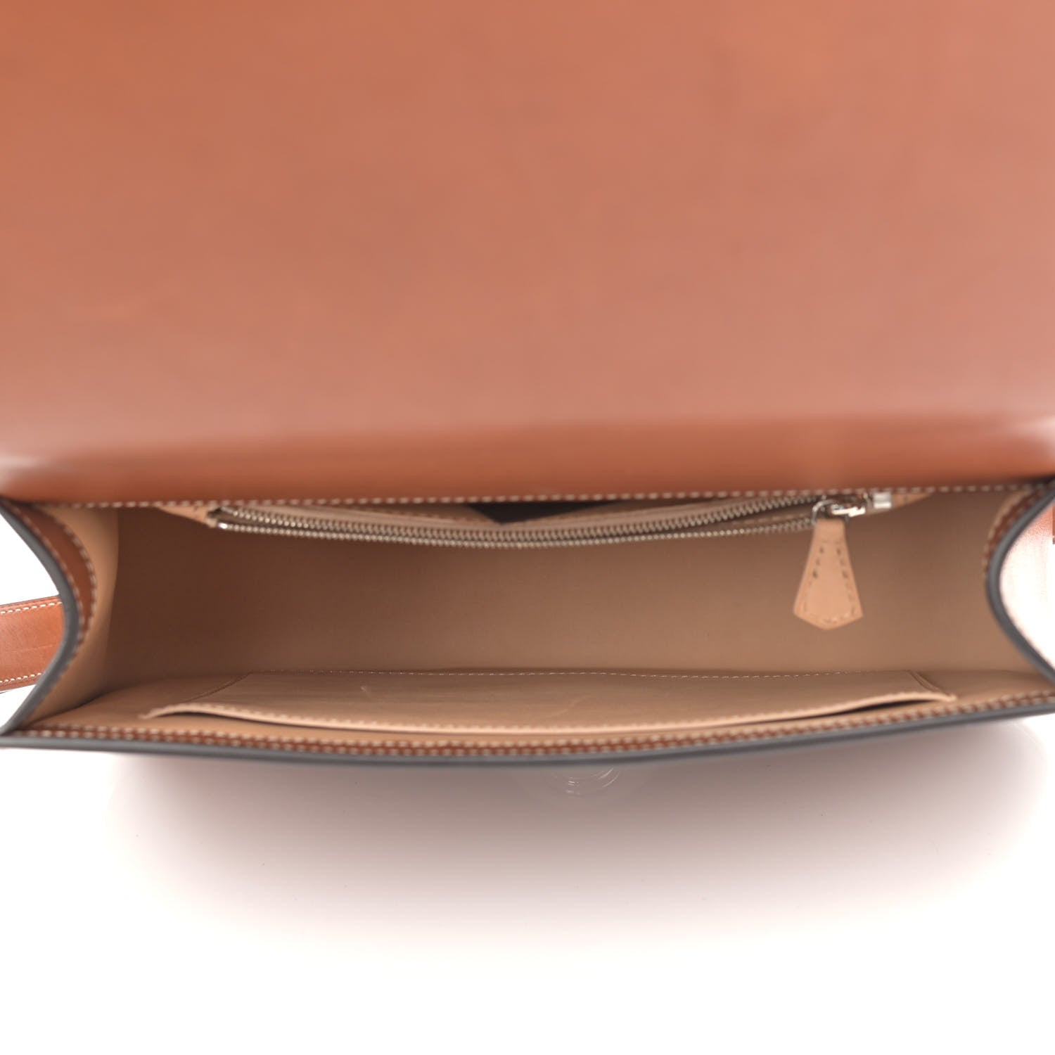 Moynat Barenia Rejane Saddle Bag Tan 5 of 13