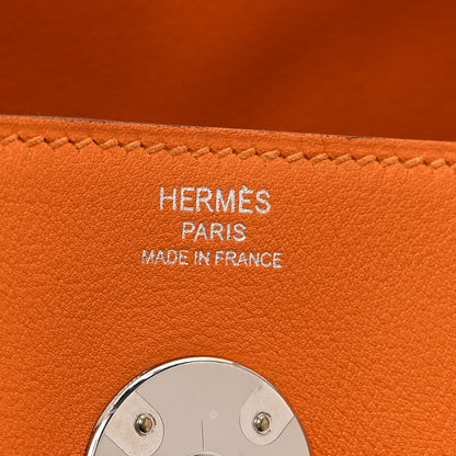 Hermes Swift Epsom Lindy 26 Tressage De  Cuir Orange Gold Rose Azalee 6 of 11