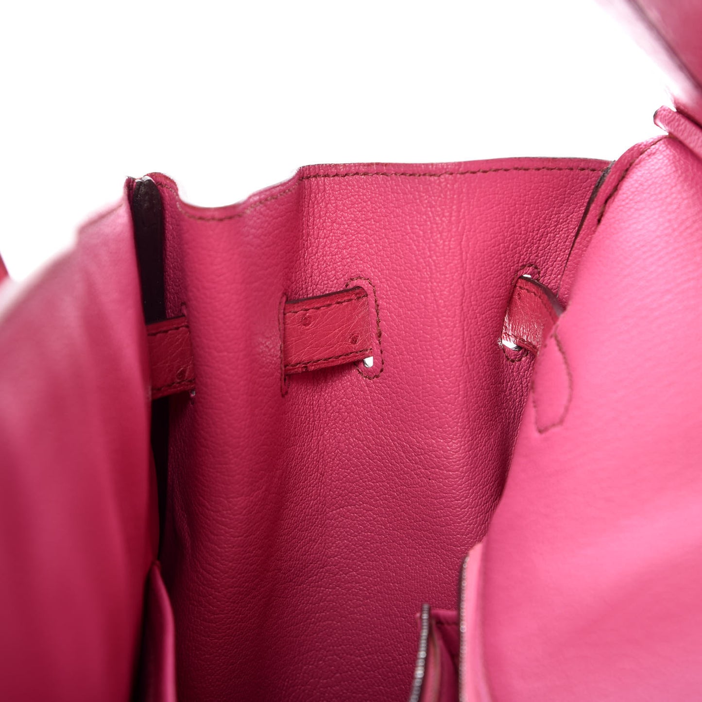 Ostrich Birkin 35 Fuchsia