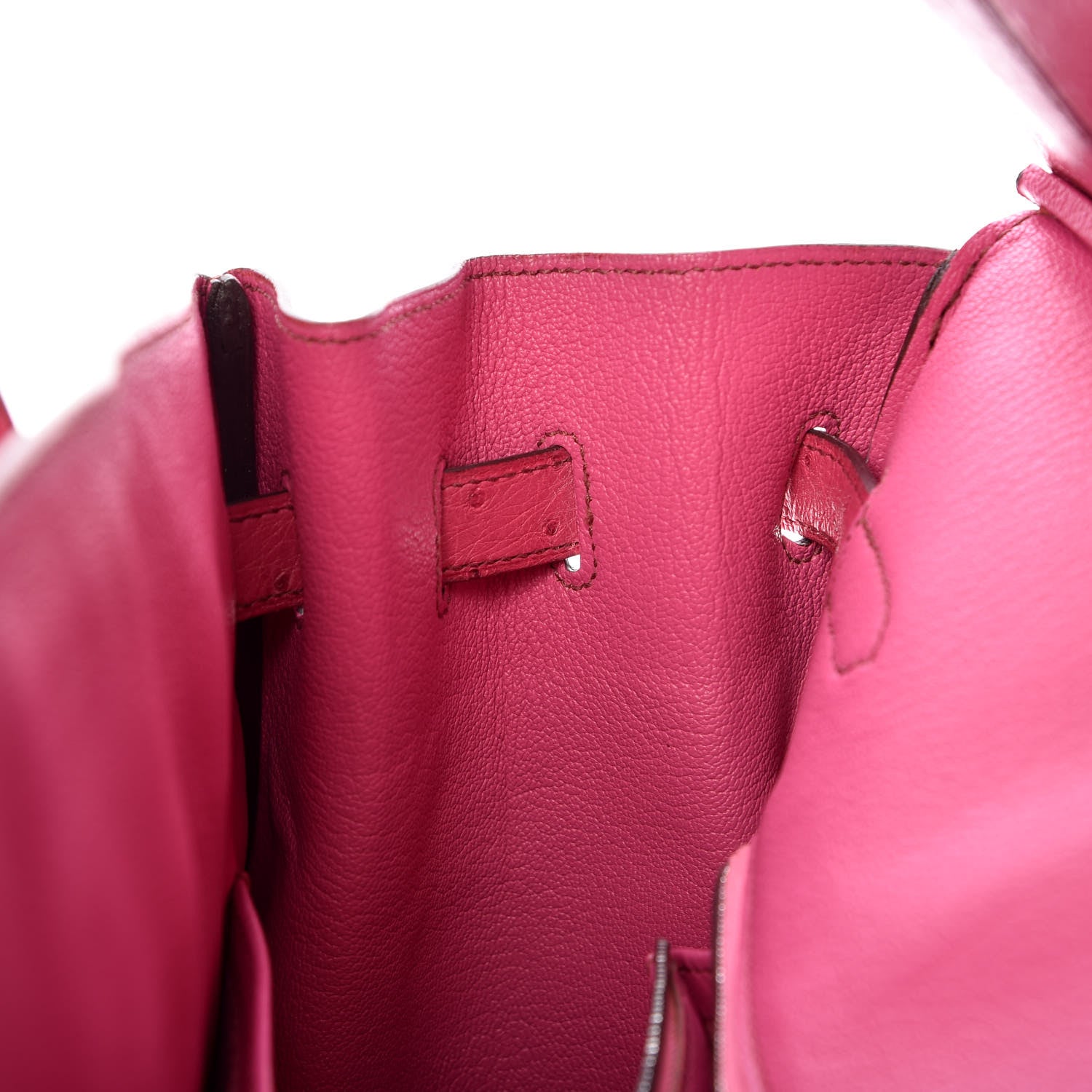 Hermes Ostrich Birkin 35 Fuchsia 14 of 43