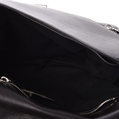 Givenchy Pebbled Calfskin Medium Pandora Pure Flap Bag Black 5 of 7