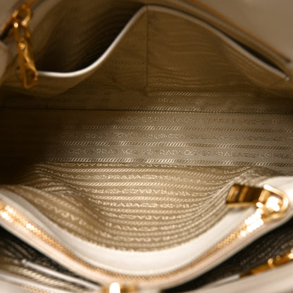 Prada Saffiano Lux Open Promenade Tote Talco 5 of 9
