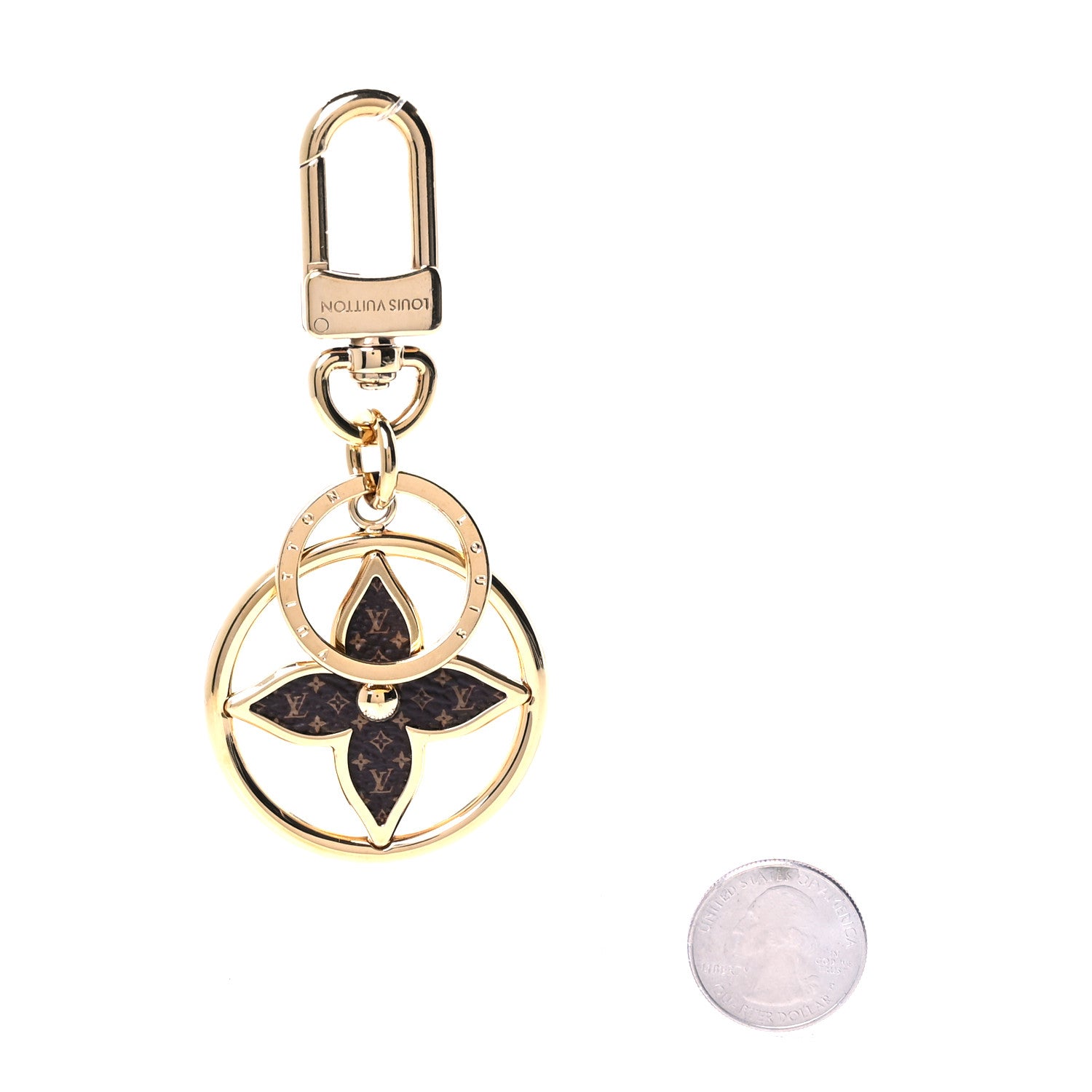Louis Vuitton Monogram Puzzle Flower Bag Charm Key Holder 2 of 4