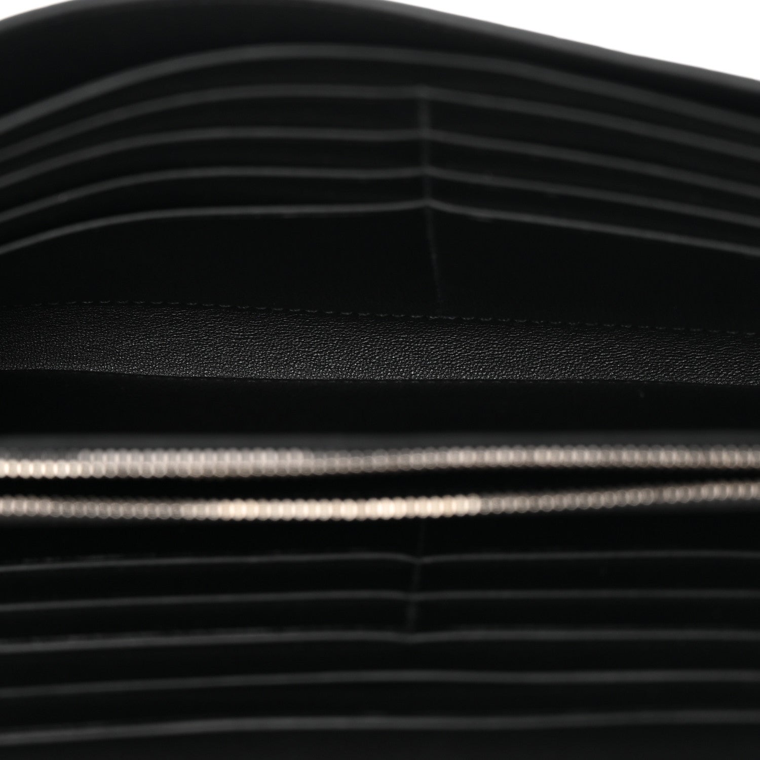 Hermes Shiny Alligator Constance Long Wallet Black 5 of 9
