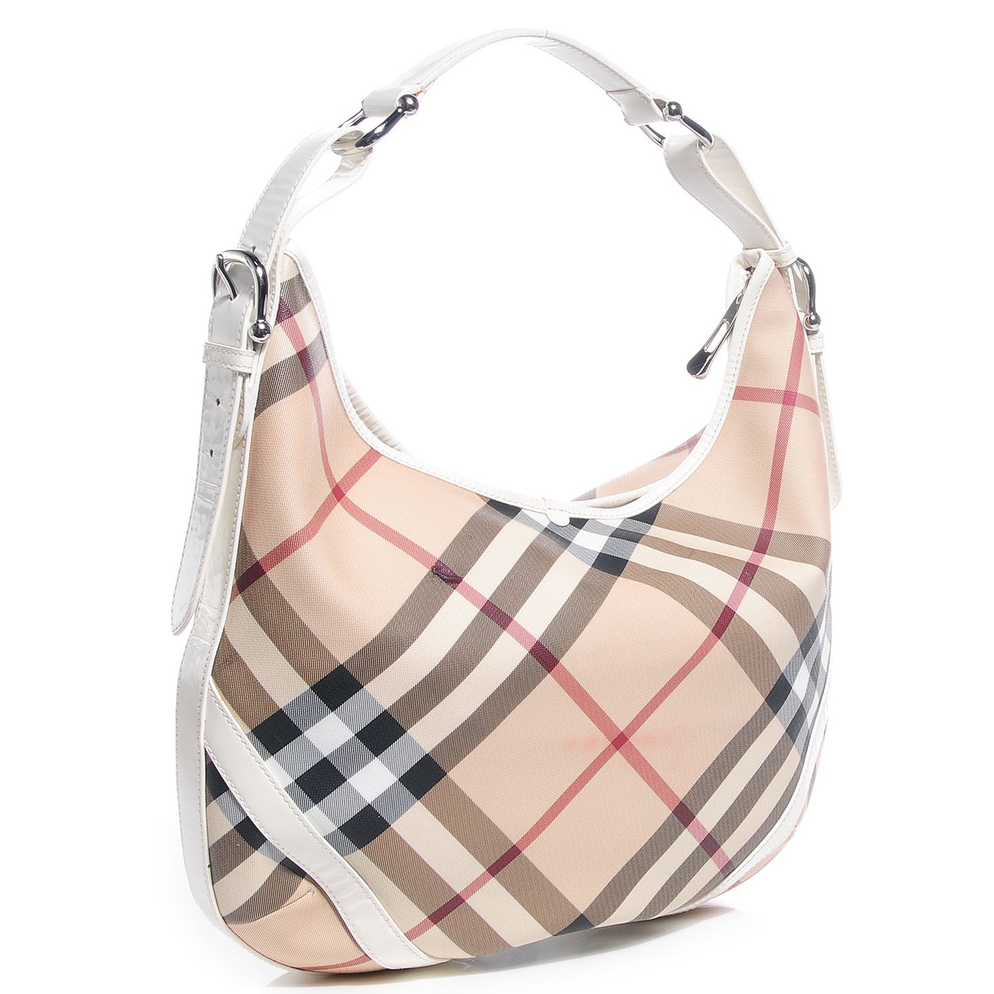 Supernova Check Large Larkin Hobo White