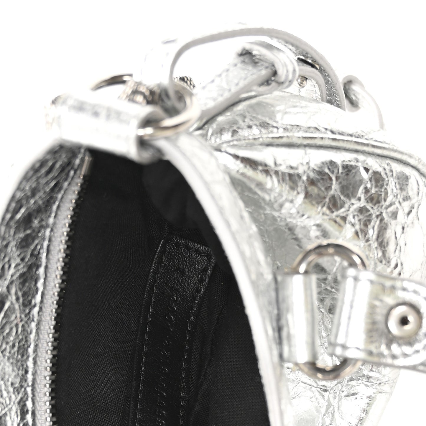Agneau Arena Neo Cagole Mini Handbag Silver