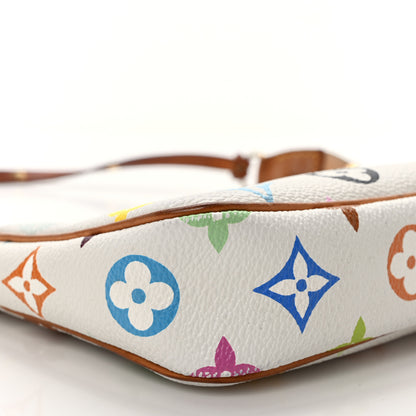 Louis Vuitton Monogram Multicolor Pochette Accessories White 7 of 8