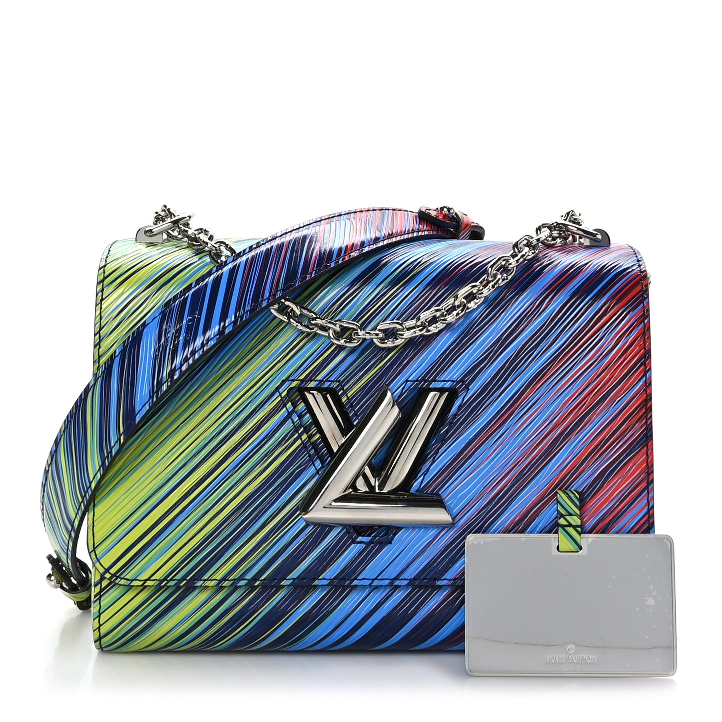 Epi Tropical Twist Shoulder Bag MM Vert Rouge