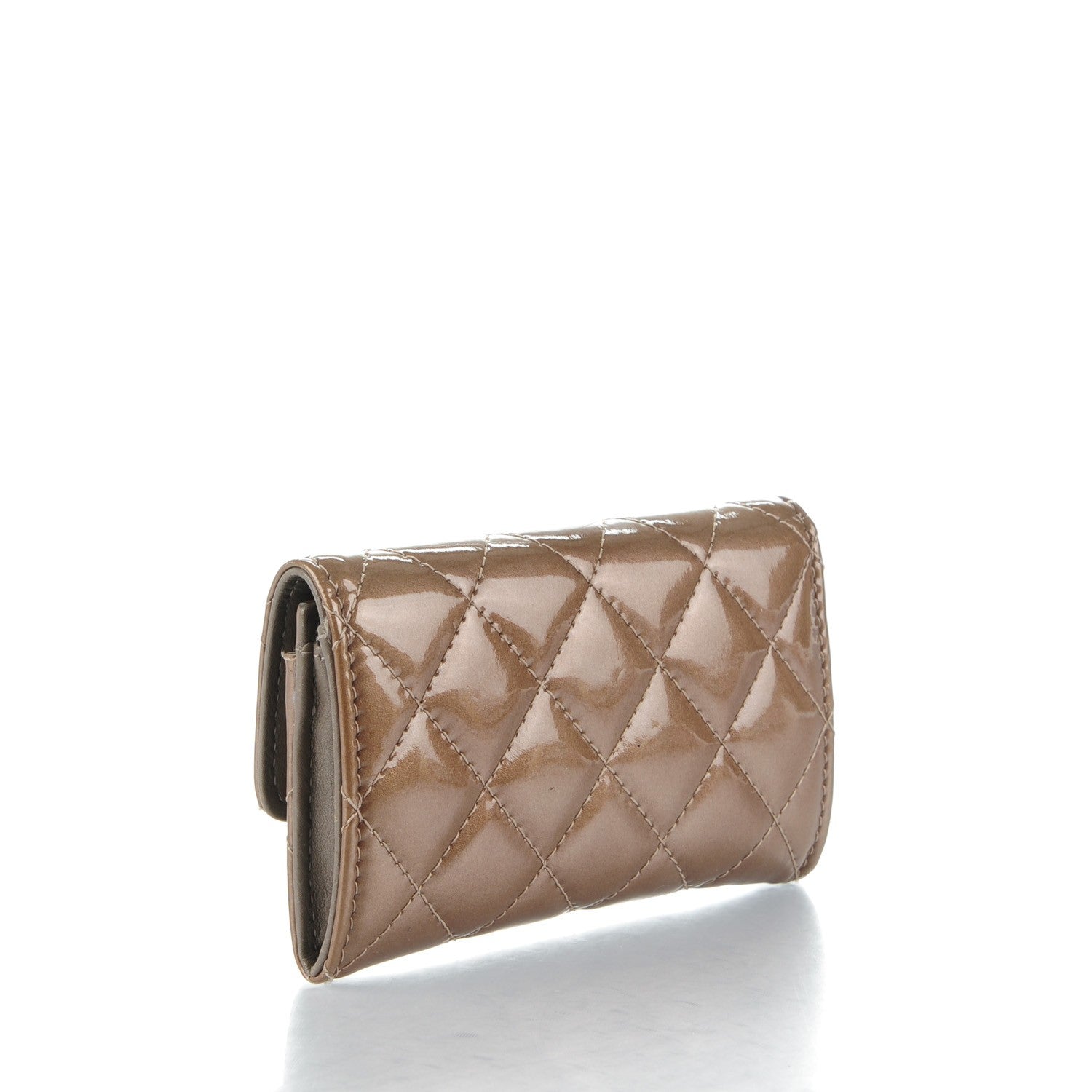 Chanel Patent Brilliant Card Holder Bronze 3 of 8