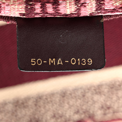 Christian Dior Oblique Large Book Tote Burgundy Multicolor 7 of 10