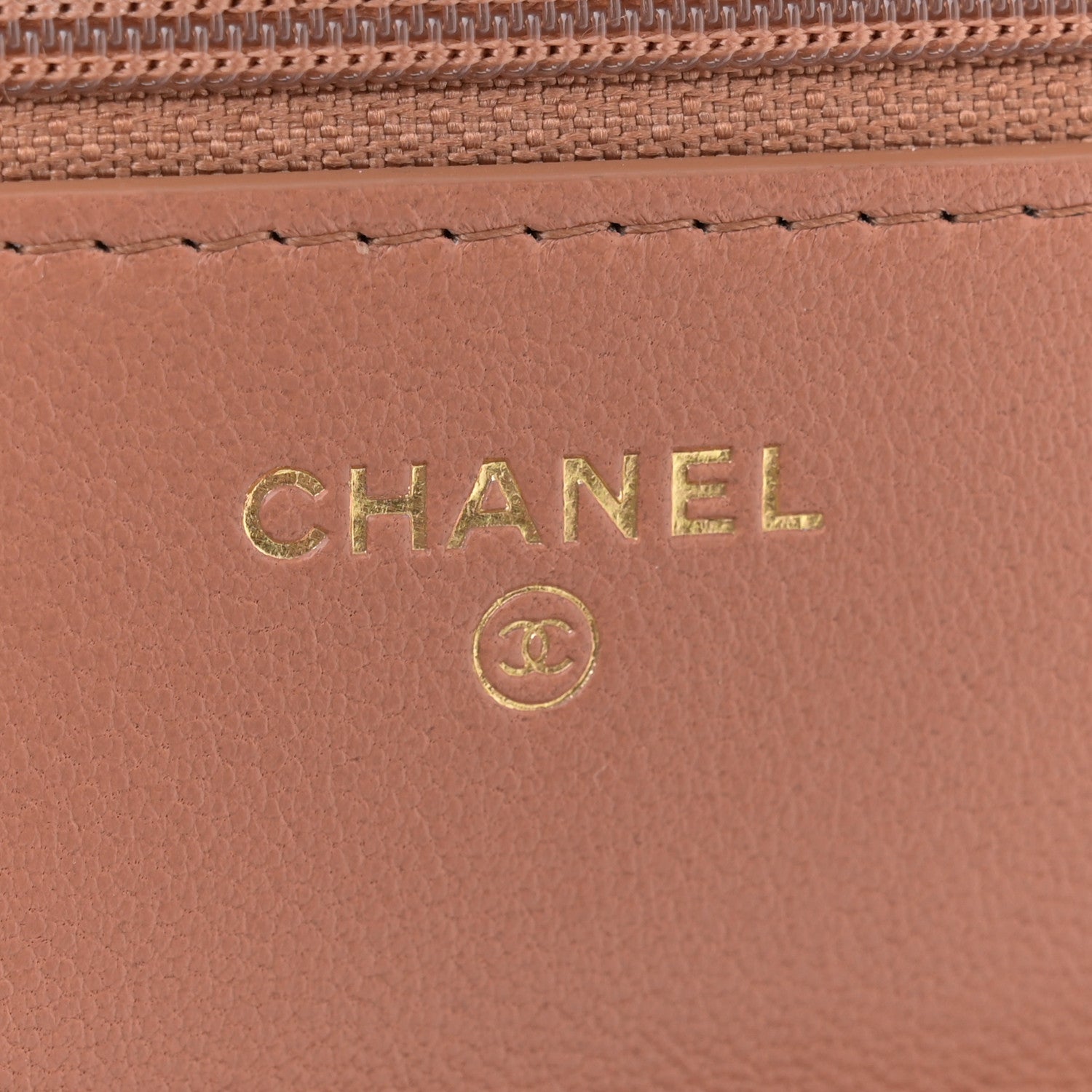 Chanel Lambskin Quilted Chanel 19 Wallet On Chain WOC Brown 6 of 12