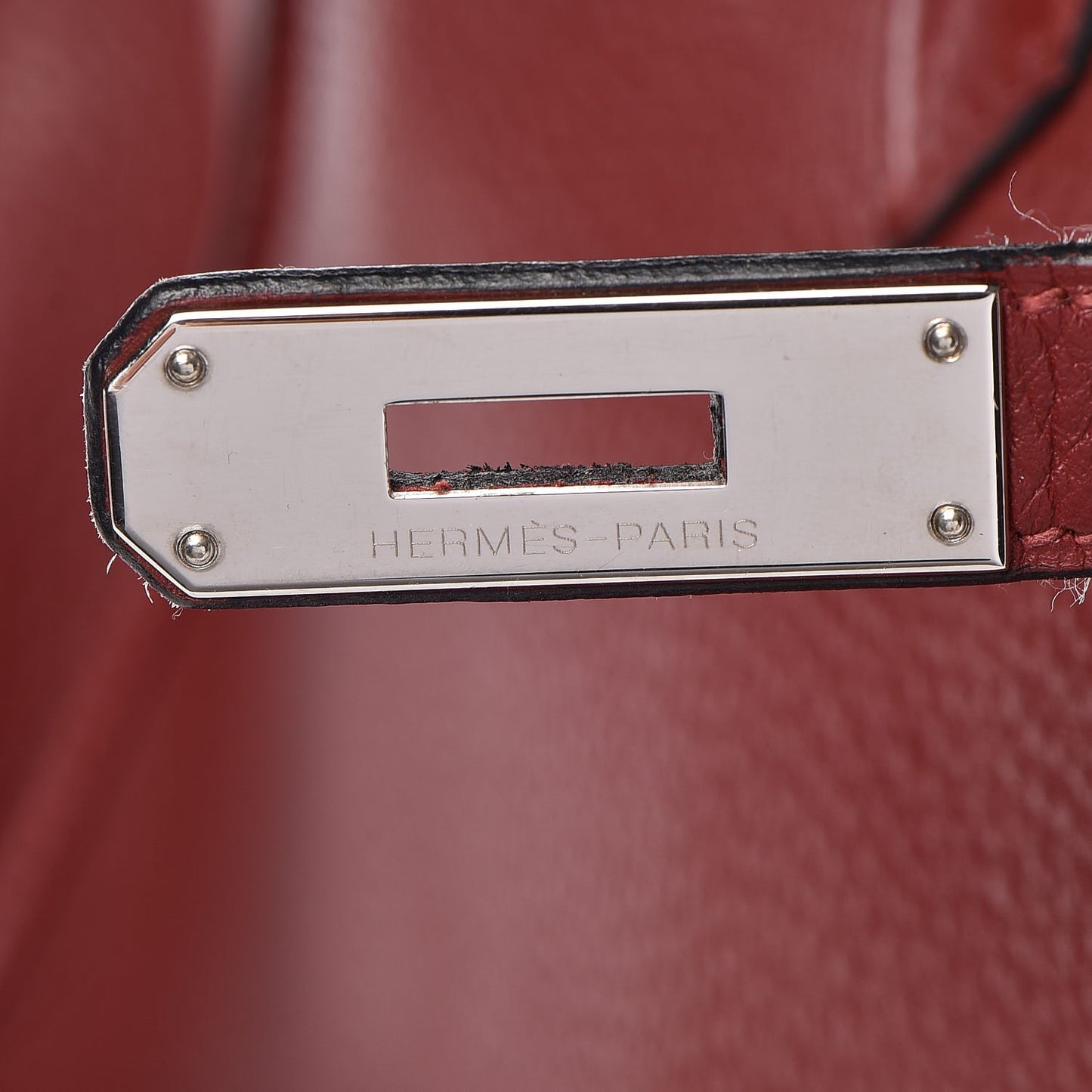 Taurillon Clemence Birkin 35 Rouge H