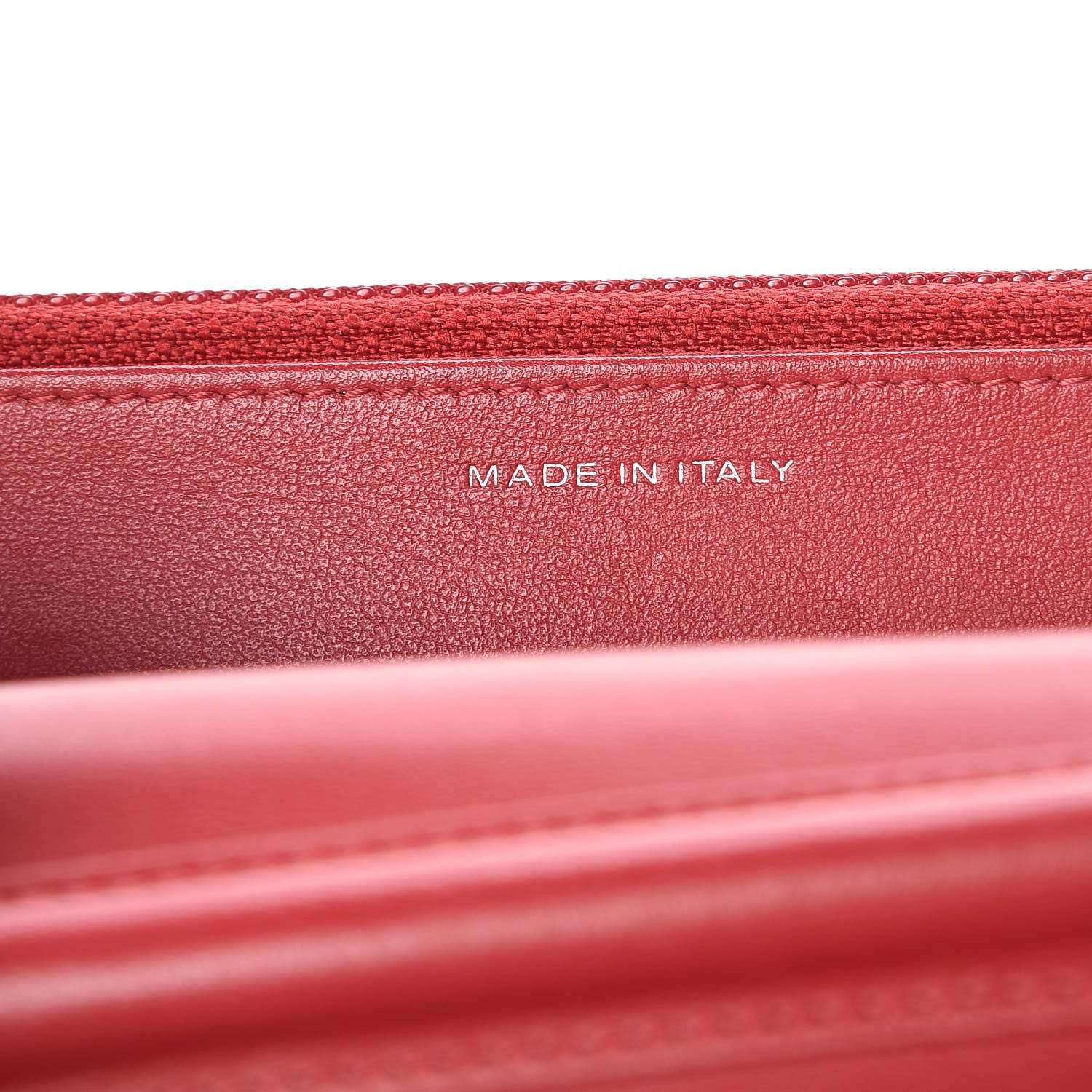 Chanel Caviar Quilted Boy Wallet On Chain WOC Red 7 of 9
