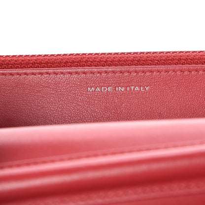 Chanel Caviar Quilted Boy Wallet On Chain WOC Red 7 of 9