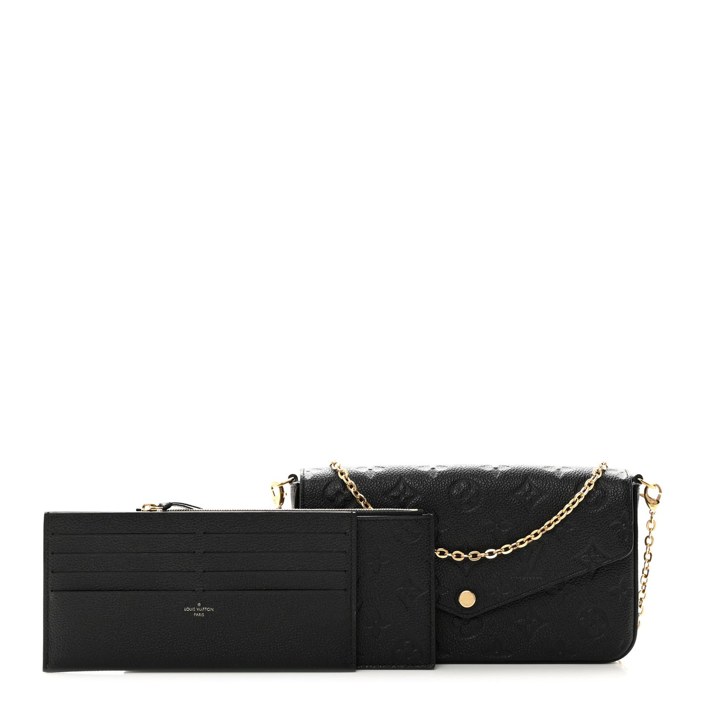 Empreinte Pochette Felicie Chain Wallet Black