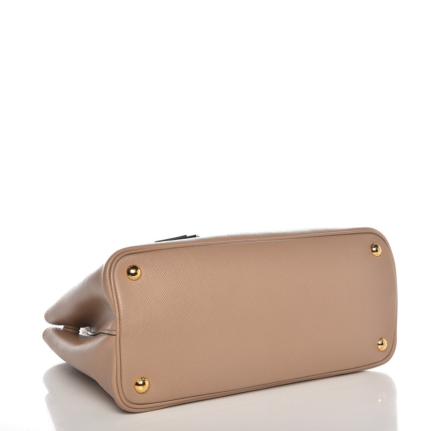 Saffiano Cuir Small Double Bag Cammeo Nero Black