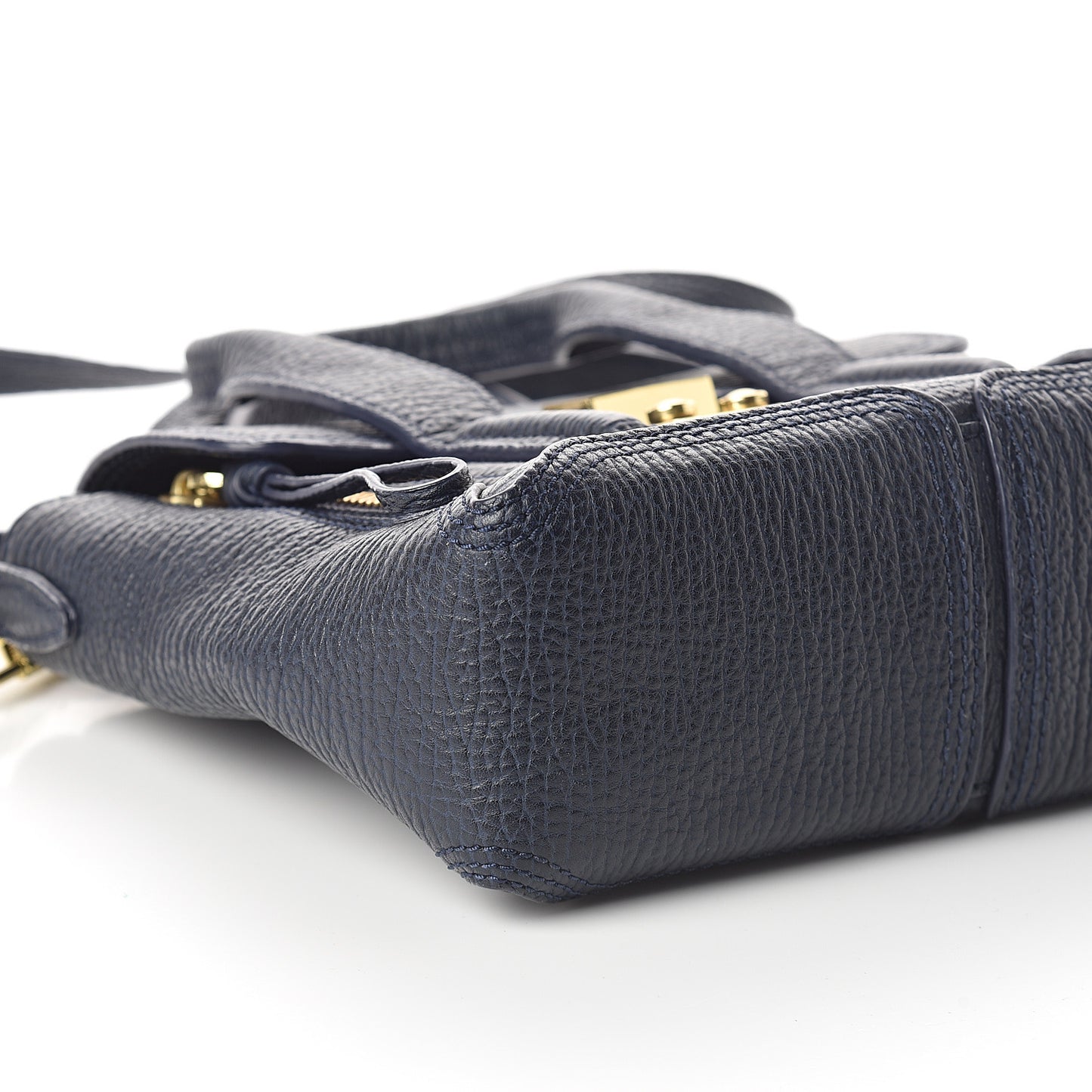 3.1 Textured Calfskin Mini Pashli Satchel Ink