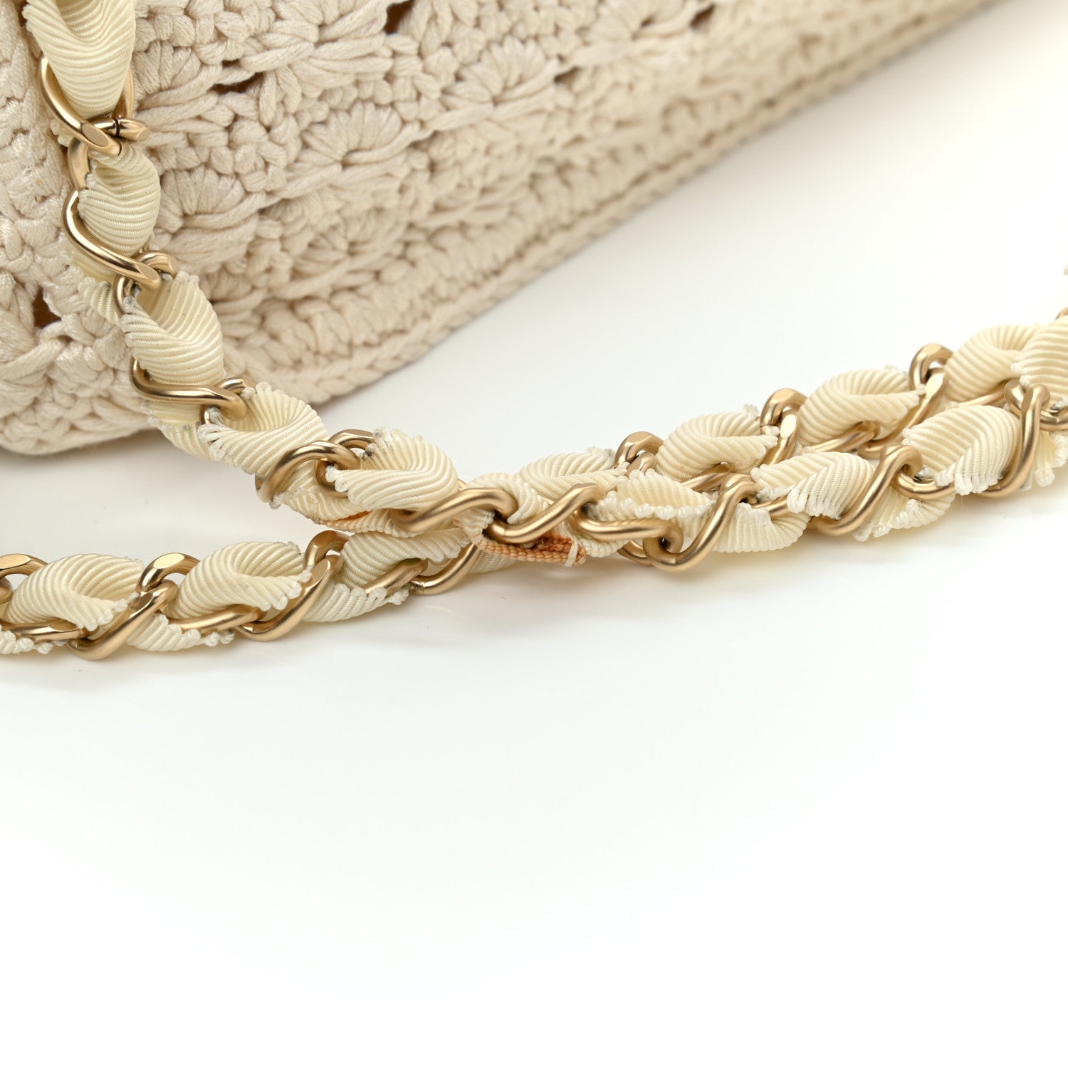 Chanel Crochet Camellia Small Flap Ivory 11 of 14