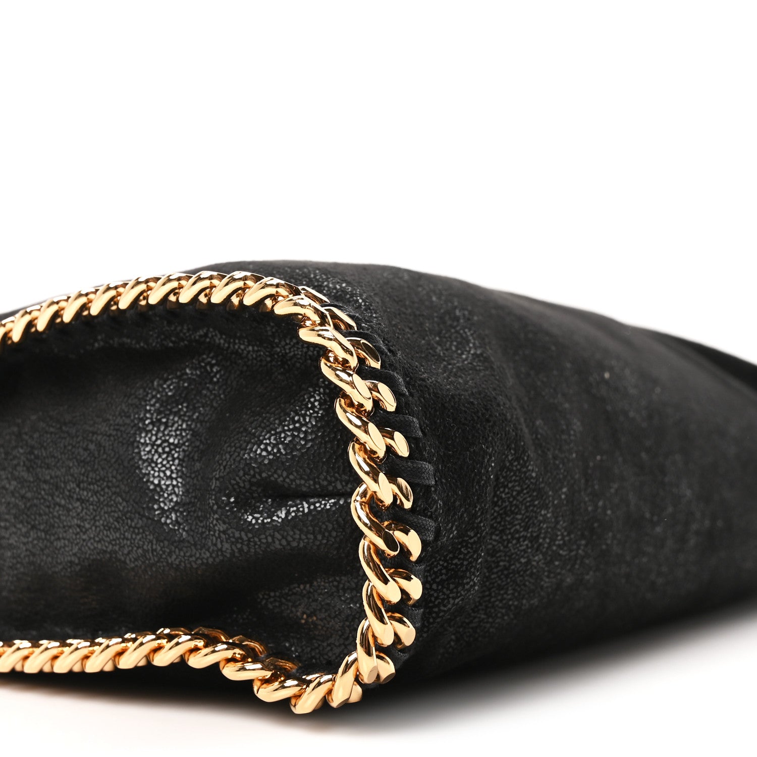 Stella McCartney Shaggy Deer Falabella Fold Over Tote Black 9 of 10