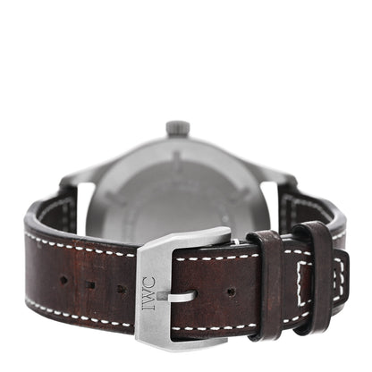 IWC Titanium Calfskin 40mm Pilot Mark XVIII Heritage Automatic Watch Black IW327006 5 of 10