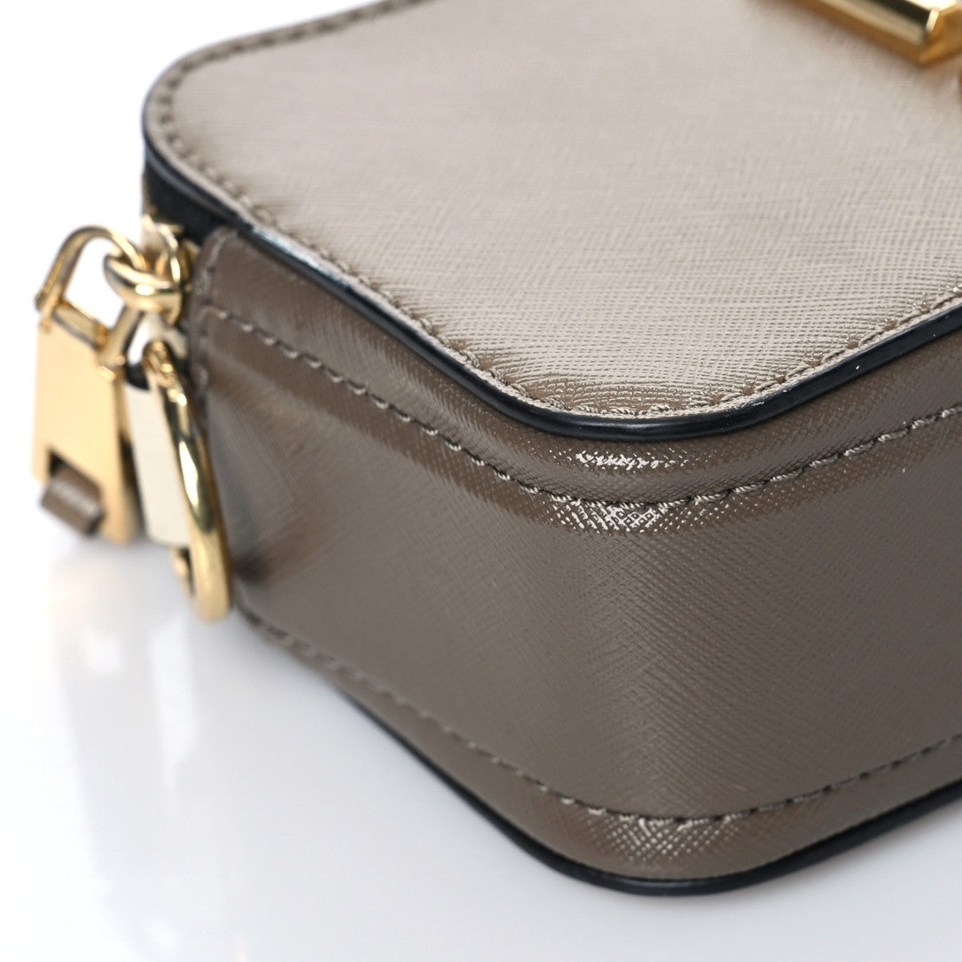 Marc Jacobs Saffiano Small Snapshot Camera Bag Sandcastle 6 of 9