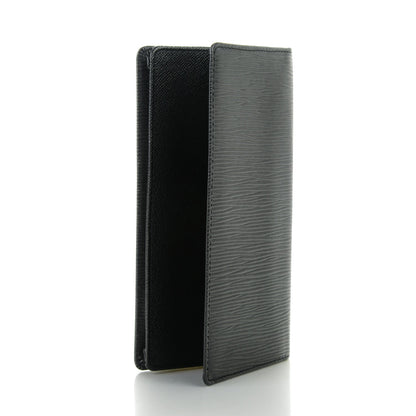 Louis Vuitton Epi Checkbook Organizer Wallet Black 3 of 7
