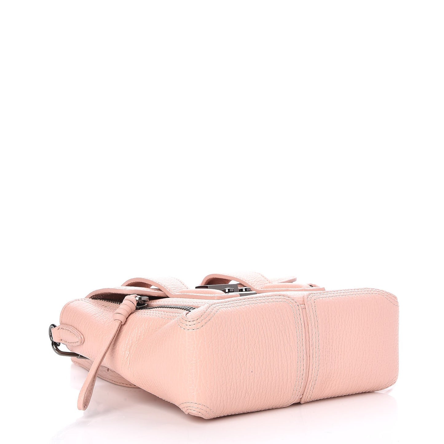 3.1 Textured Calfskin Mini Pashli Satchel Petal
