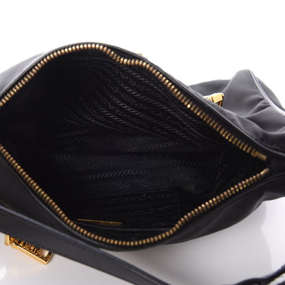 Prada Nylon Tessuto Nylon Small Pochette Bag Black 5 of 6