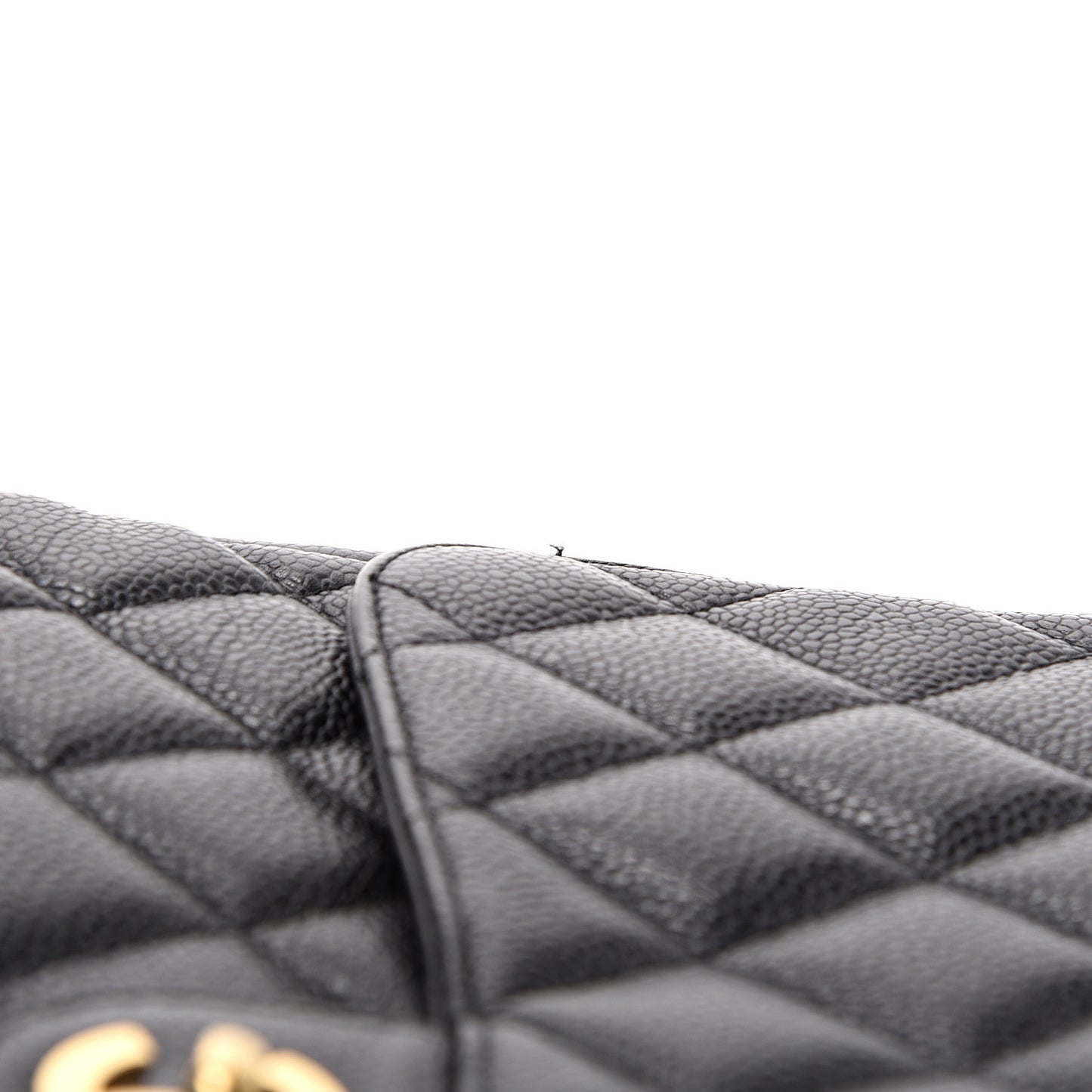 Caviar Quilted Jumbo Single Flap Black