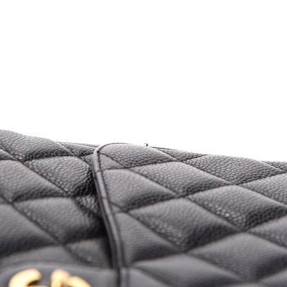 Chanel Caviar Quilted Jumbo Single Flap Black 13 of 13