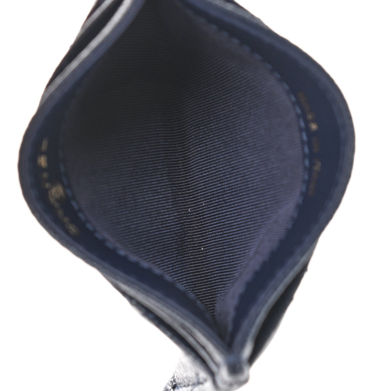 Chanel Caviar Quilted Card Holder Navy 5 of 10
