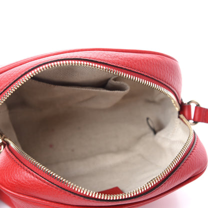 Gucci Pebbled Calfskin Small Soho Disco Bag Vibrant Red 5 of 11