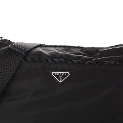 Prada Nylon Vela Flat Messenger Bag Black 11 of 11