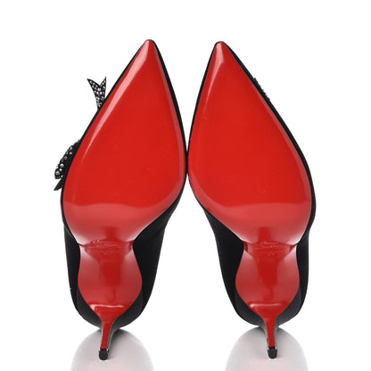 Christian Louboutin Velvet Madame Menule Bow 100 Pumps 41 black 5 of 9