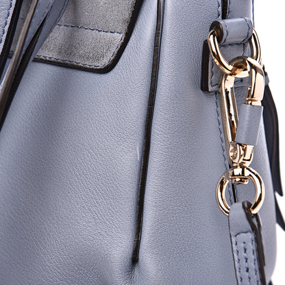 Chloe Suede Calfskin Mini Faye Backpack Washed Blue 12 of 13