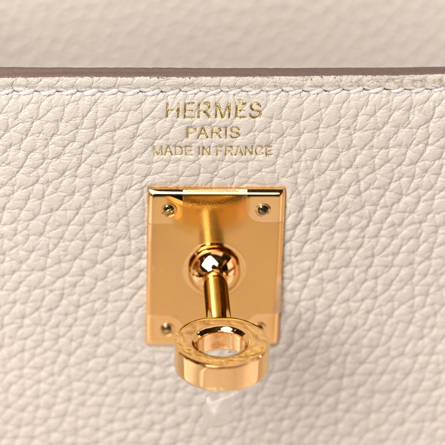 Hermes Togo Kelly Retourne 25 Craie 6 of 10