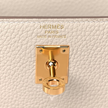 Hermes Togo Kelly Retourne 25 Craie 6 of 10