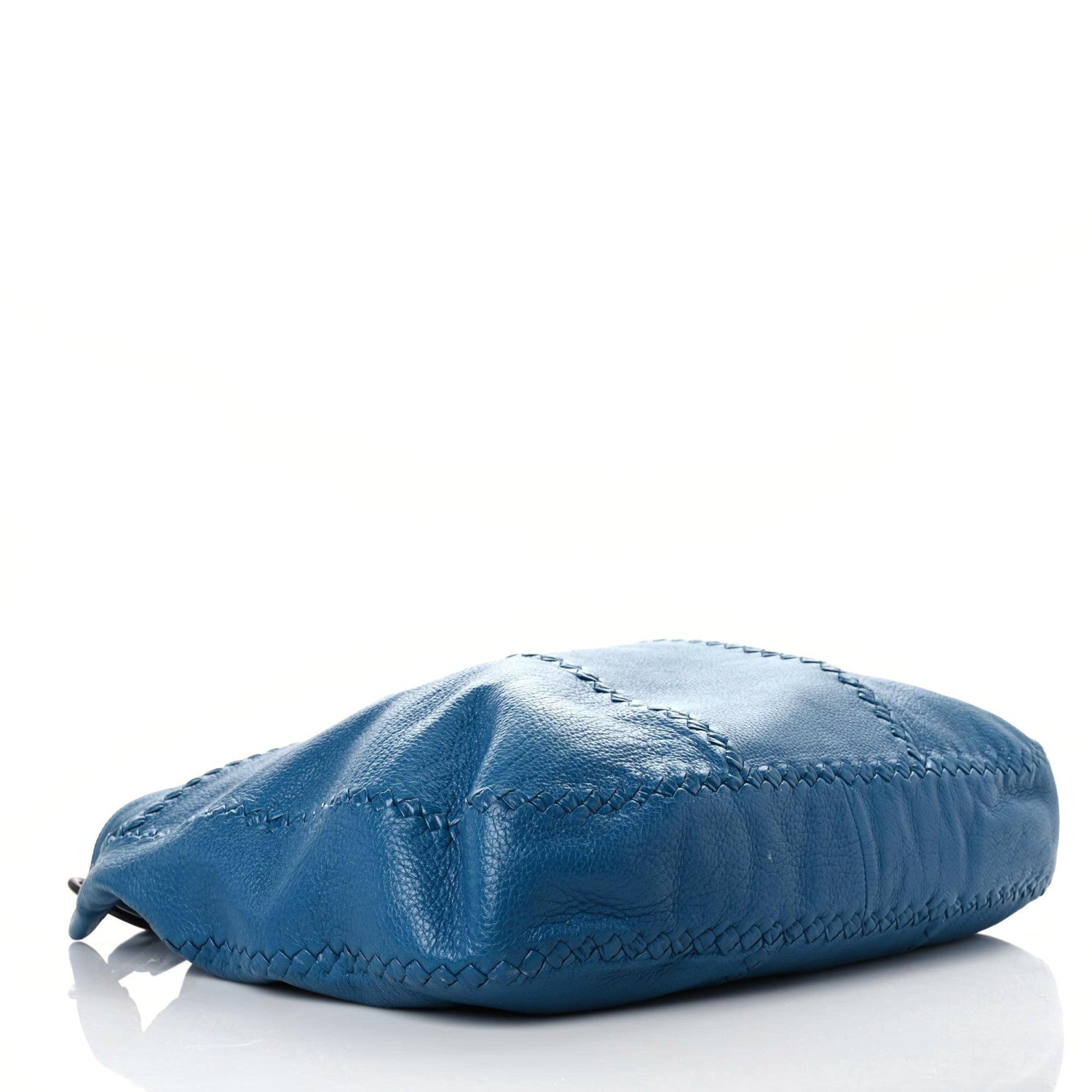 Bottega Veneta Washed Cervo Deerskin Large Hobo Blue 3 of 18