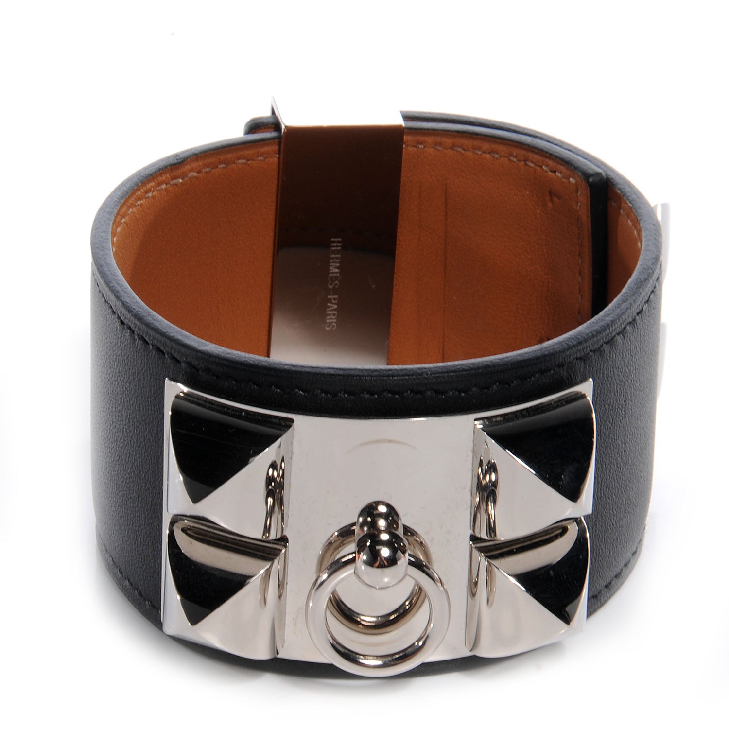 Hermes Chamonix Collier de Chien CDC Bracelet L Black 1 of 7