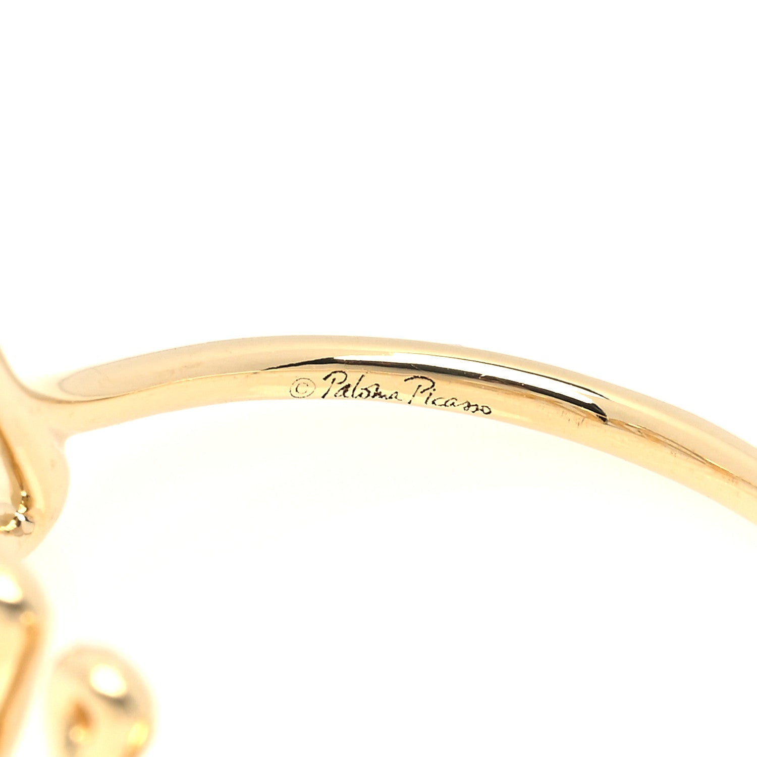 Tiffany 18K Yellow Gold Paloma's Graffiti Love Ring 54 7 5 of 5