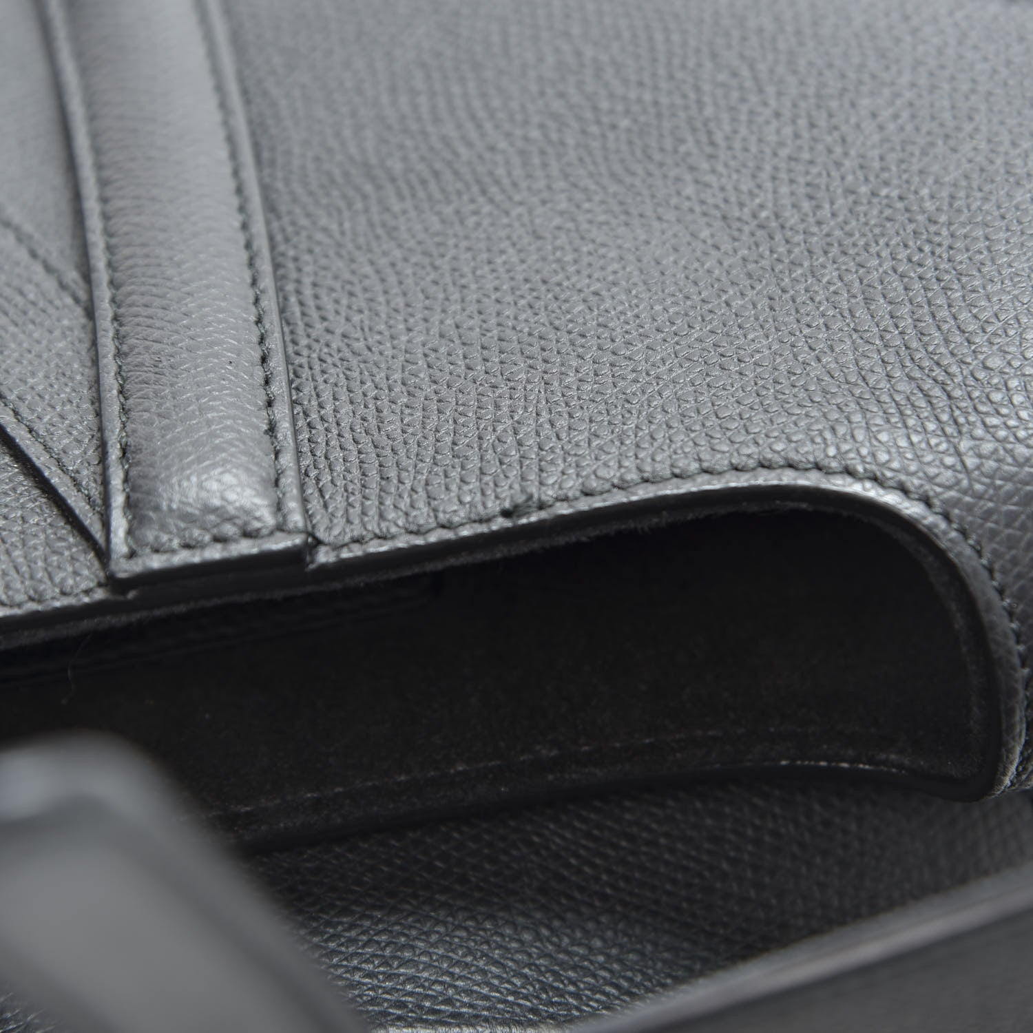 Christian Dior Grained Calfskin Mini Saddle Bag Black 7 of 11