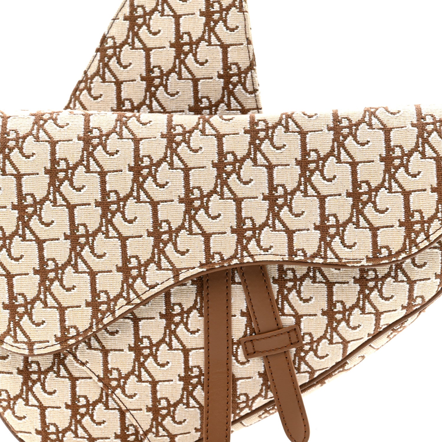 Christian Dior X CACTUS JACK Oblique Saddle Bag Coffee 7 of 9